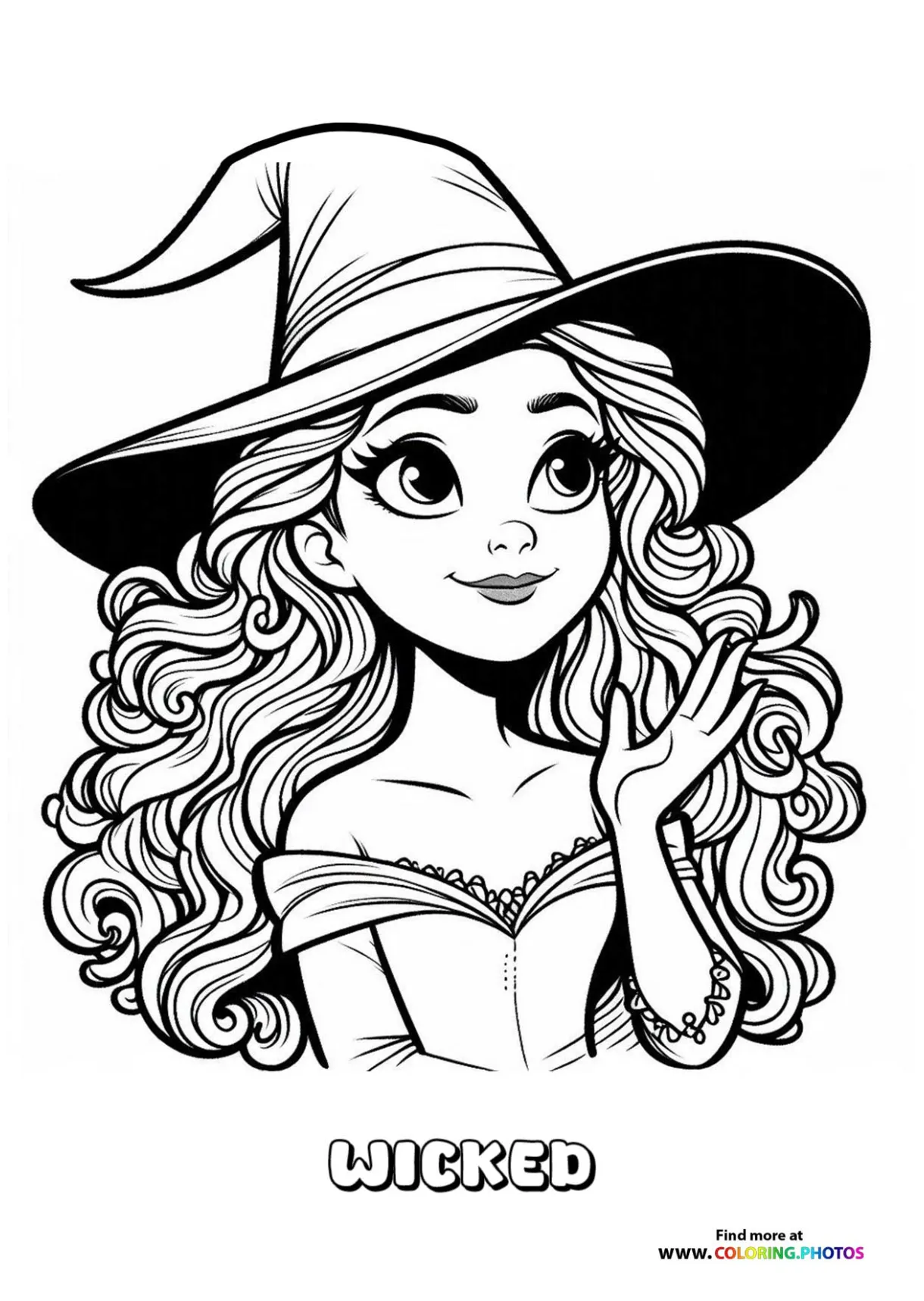Glinda from wicked coloring pages for kids