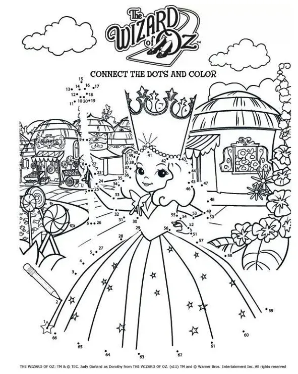 The good witch glinda wizard of oz coloring pages coloring pages