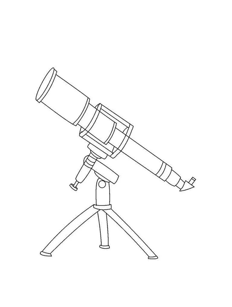 Telescope coloring pages