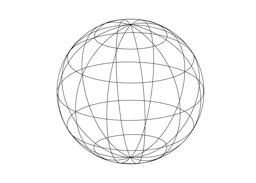 Coloring page globe free printables img 14334