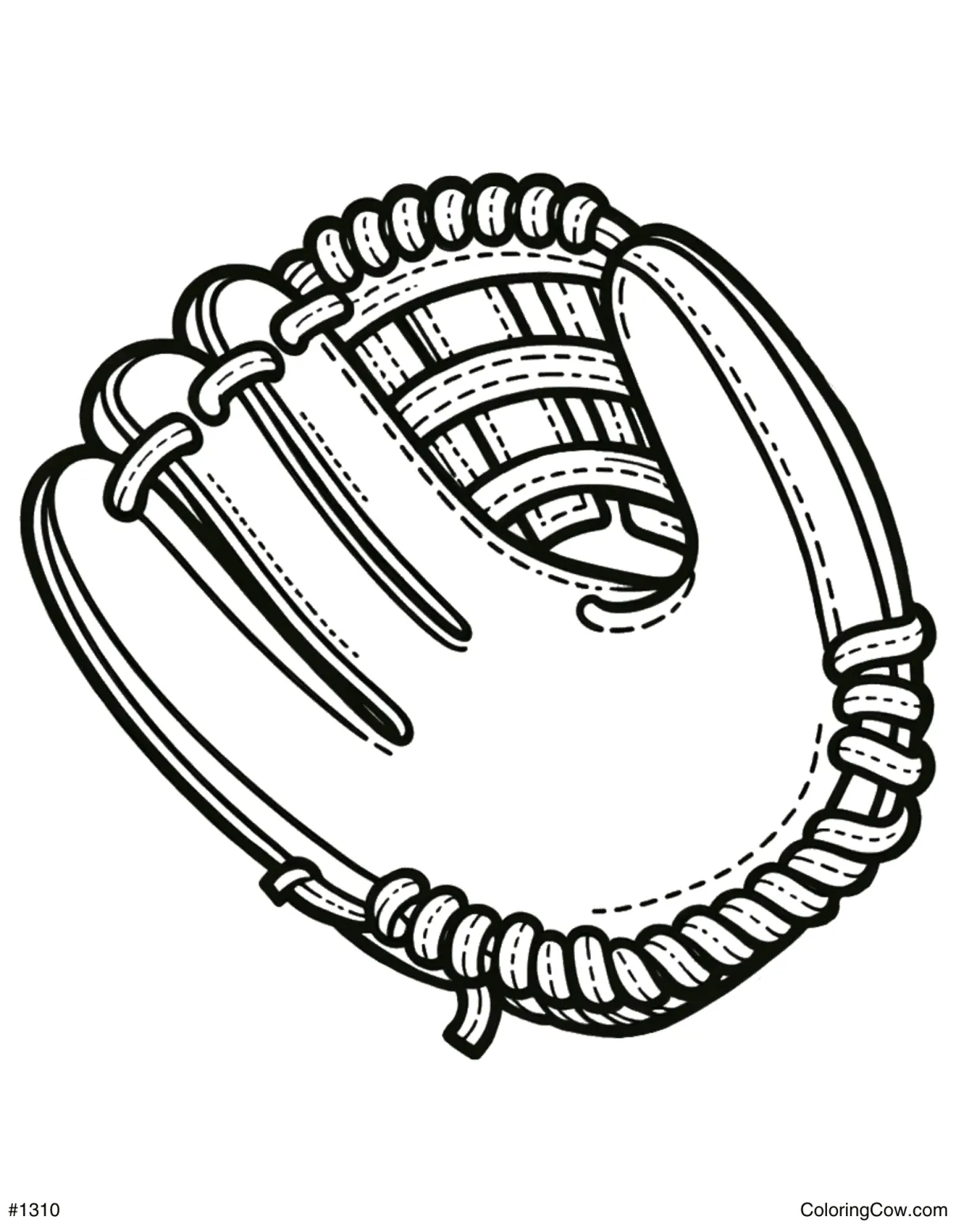 Baseball printable coloring page