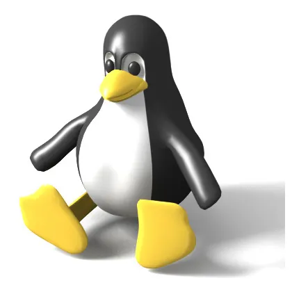 Linux penguin lwo