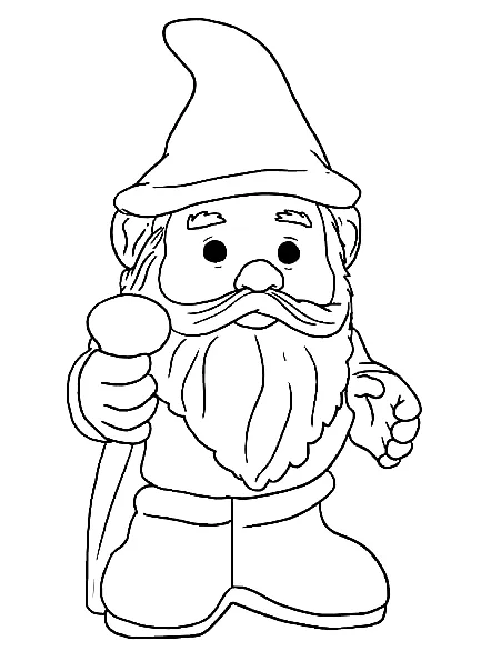 Gnome coloring pages coloring pages for kids and adults