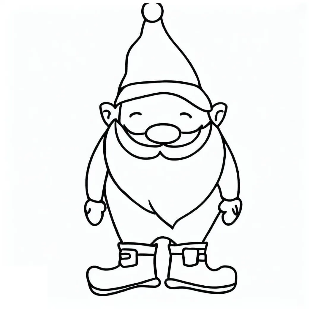 Three christmas gnomes coloring page download, print or color online