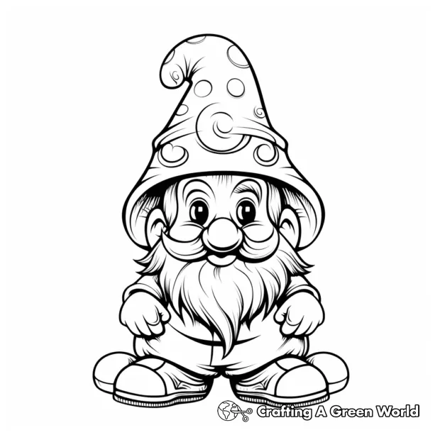 Gnome coloring pages free & printable!