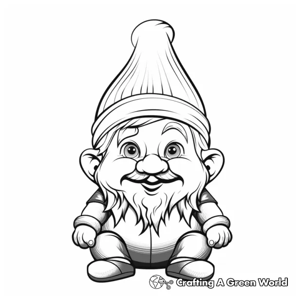Gnome coloring pages free & printable!