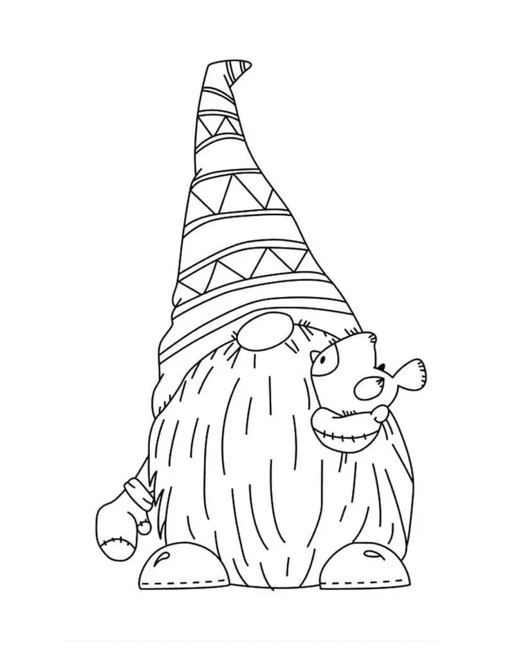 Gnome coloring pages christmas coloring pages, christmas colors