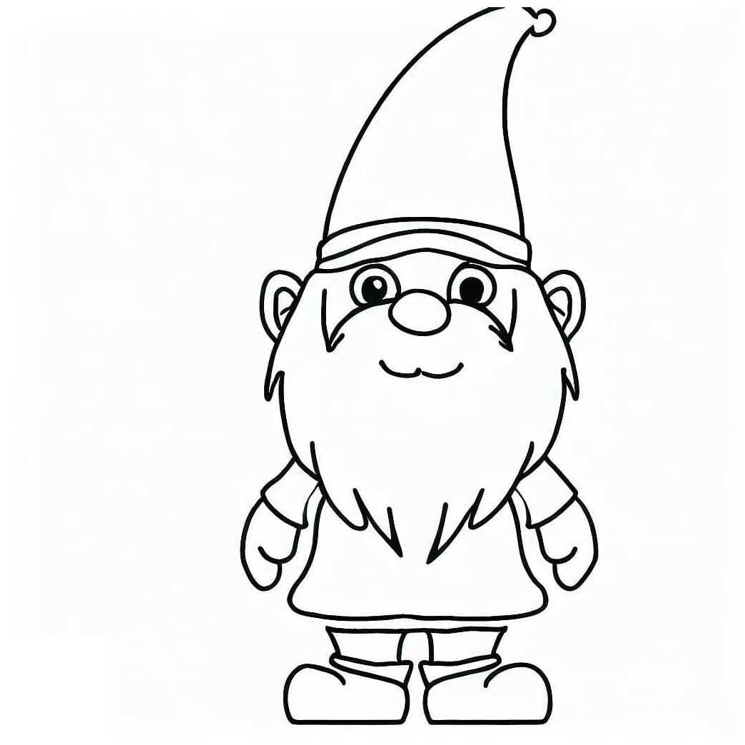 Gnome coloring pages coloringlib