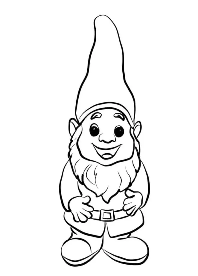 Coloriage gnome à imprimer
