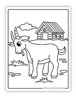Goat coloring pages free pdf printables simply love coloring