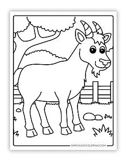 Goat coloring pages free pdf printables simply love coloring