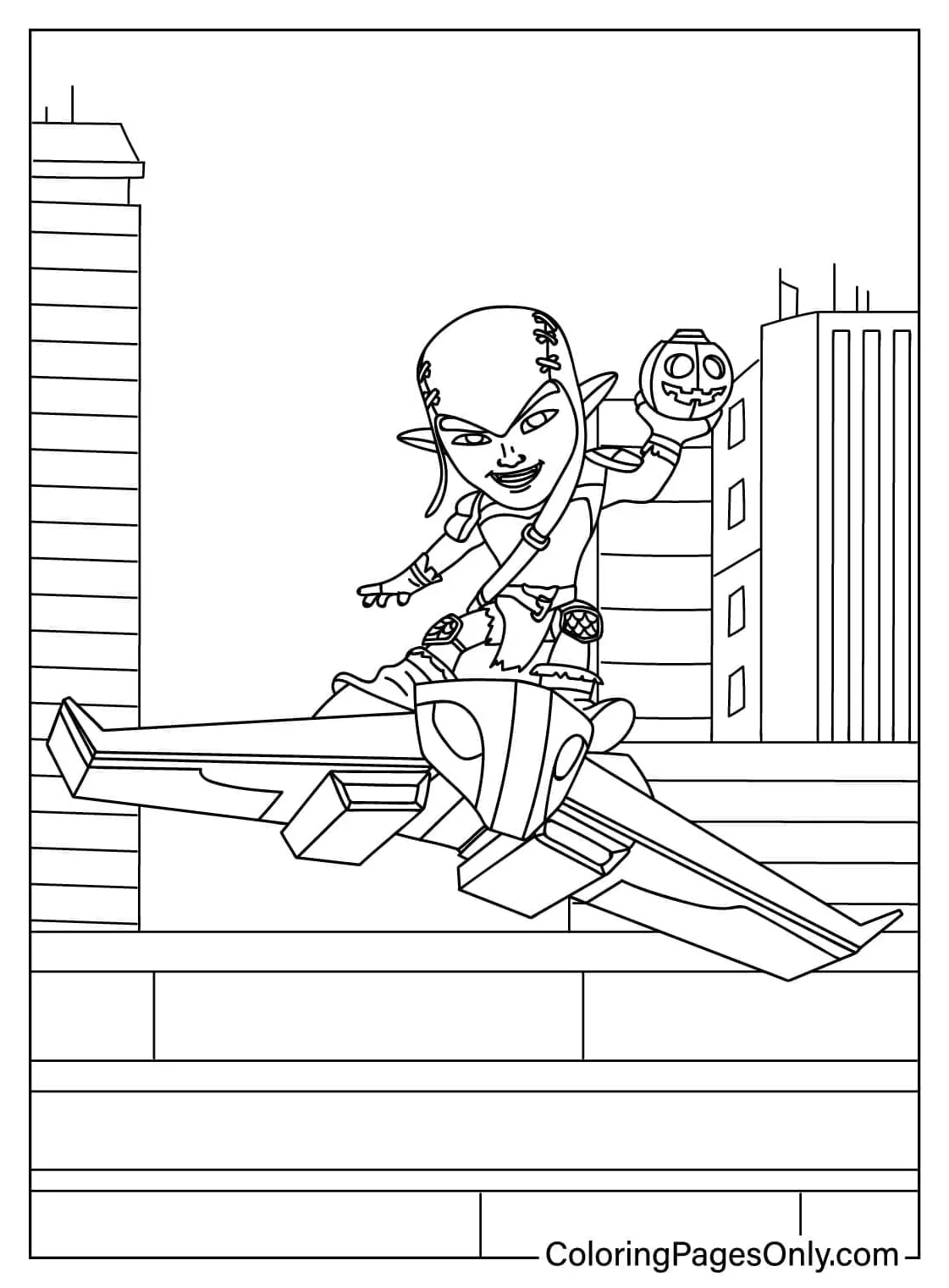 Green goblin free printable coloring pages