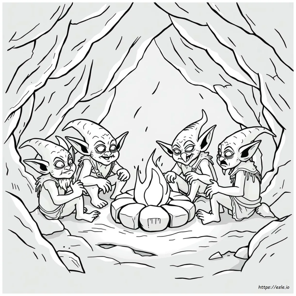 Goblin Coloring Pages