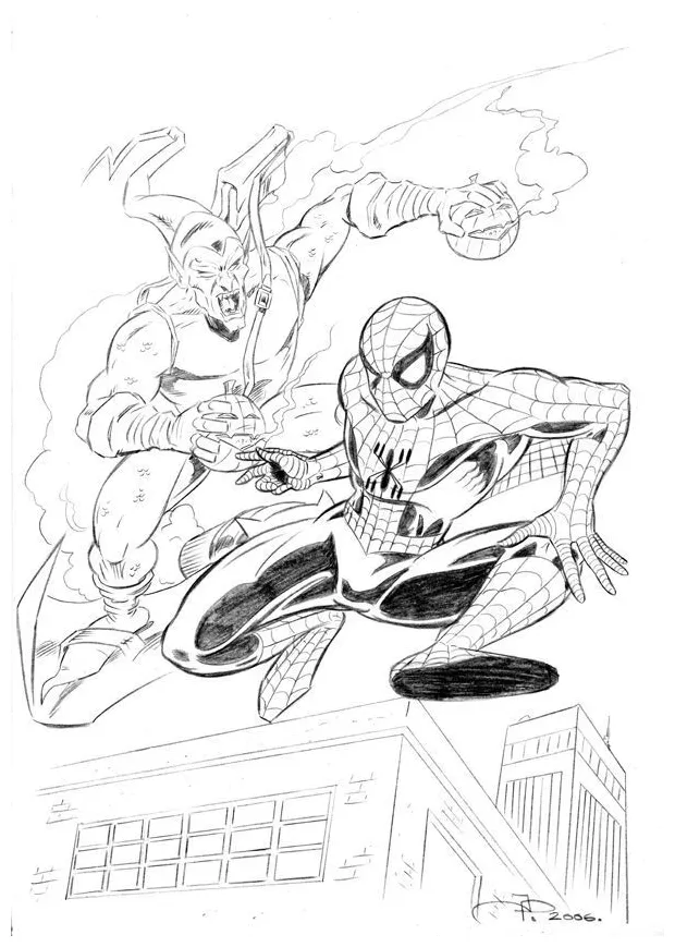 Green goblin coloring pages free coloring home