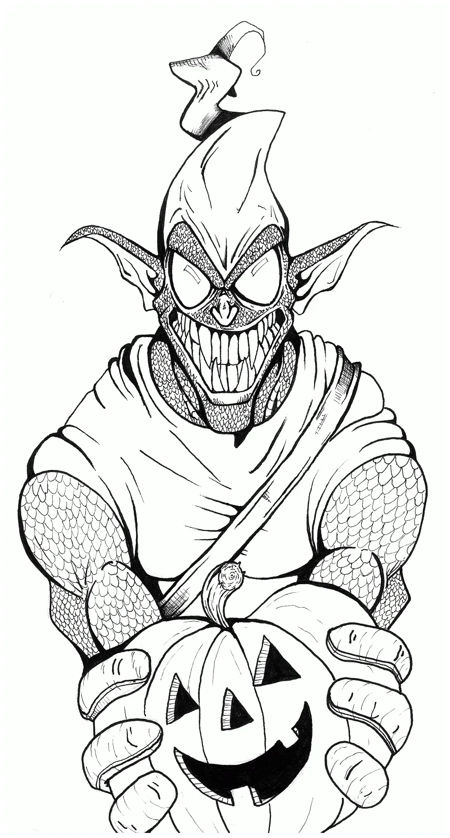 Green goblin coloring pages free coloring home