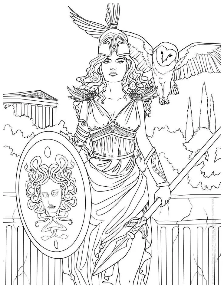 Goddess coloring book coloring pages
