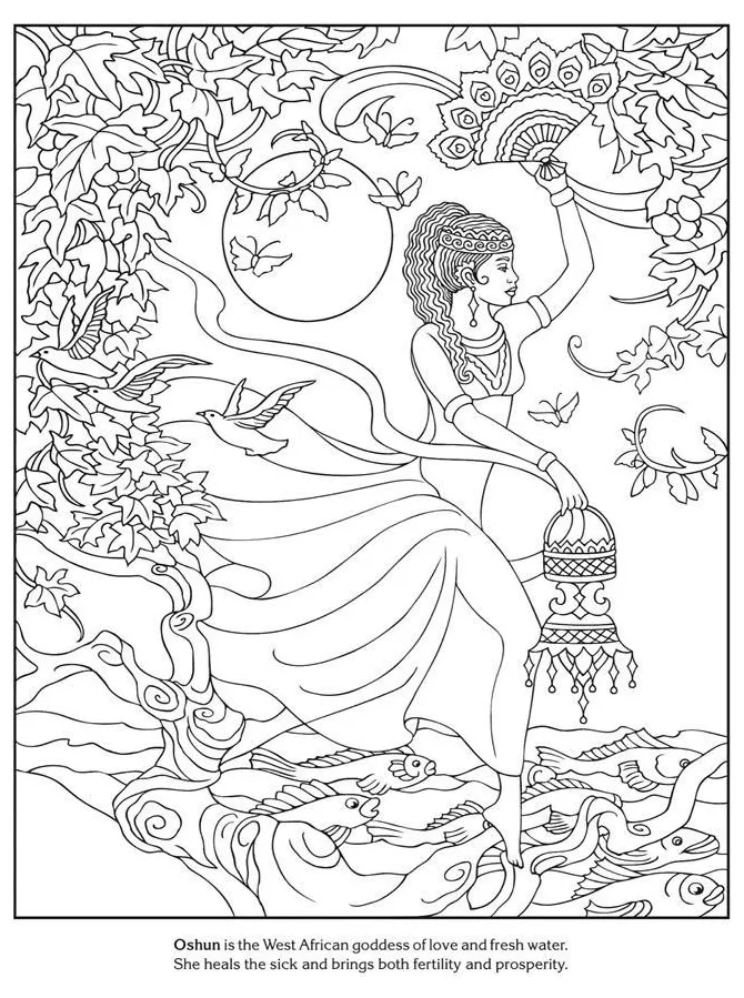 Goddess coloring pages at getcolorings free printable colorings