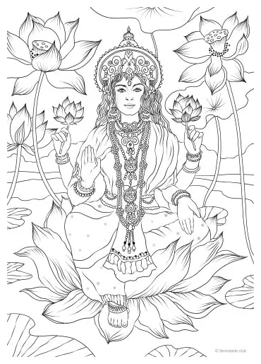 Goddess favoreads coloring club