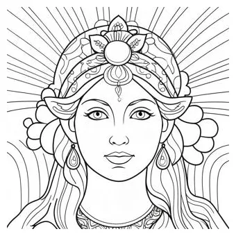 Goddess coloring page coloring-pages
