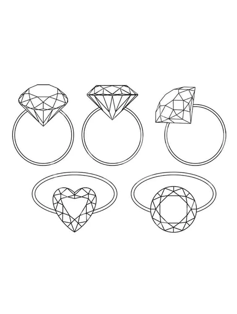 Jewels coloring pages