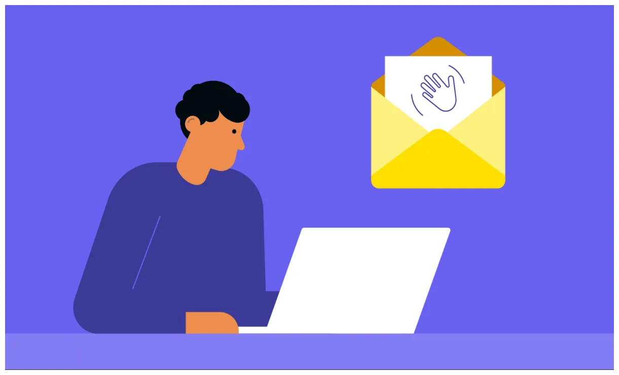 Farewell email printable coloring page