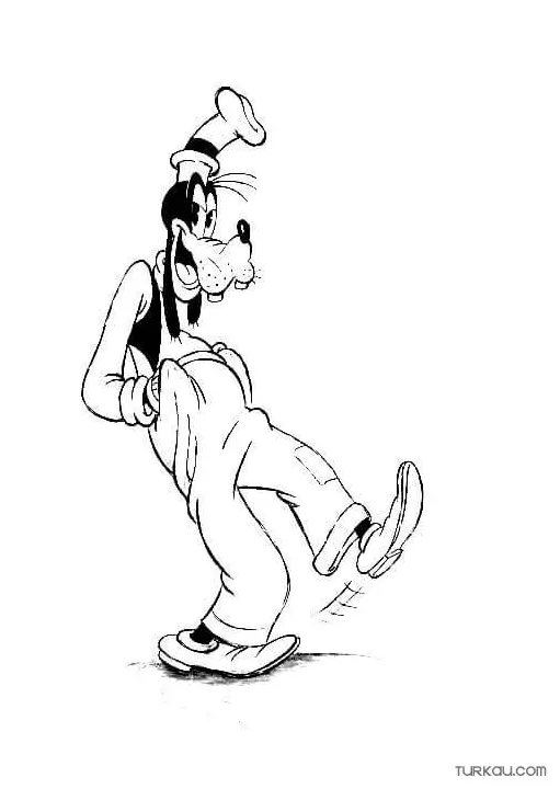 Goofy Coloring Page » Turkau