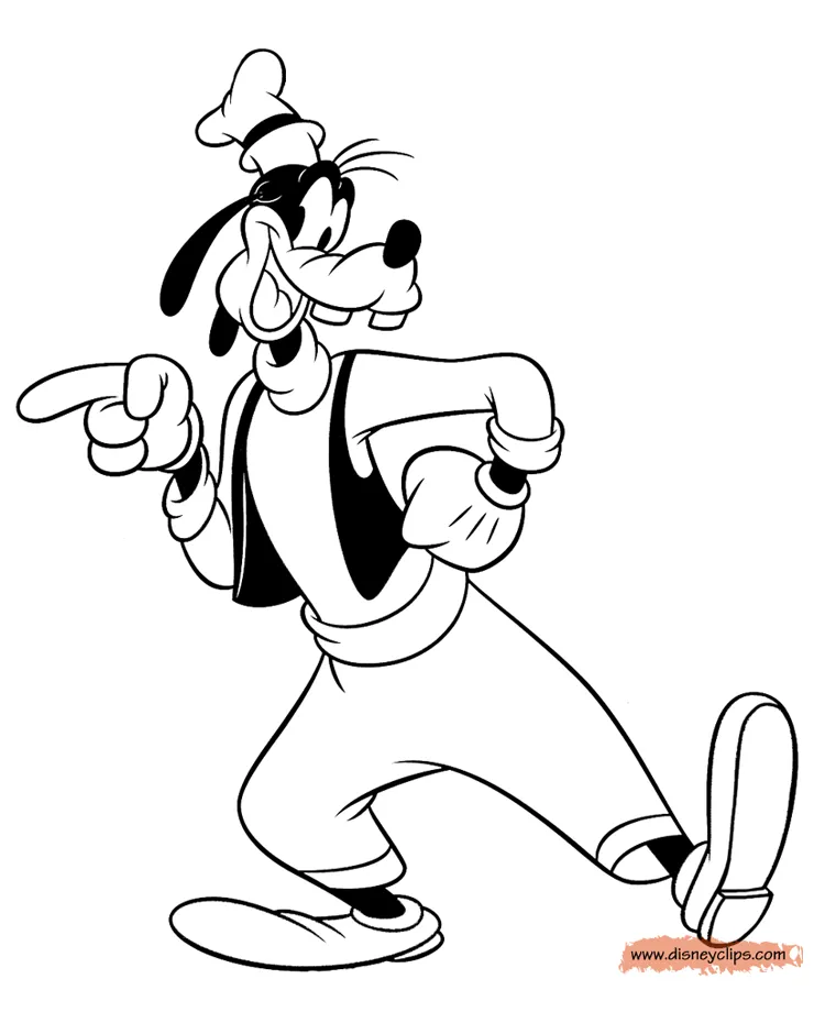 Disney's Goofy Coloring Pages | Disneyclips.com