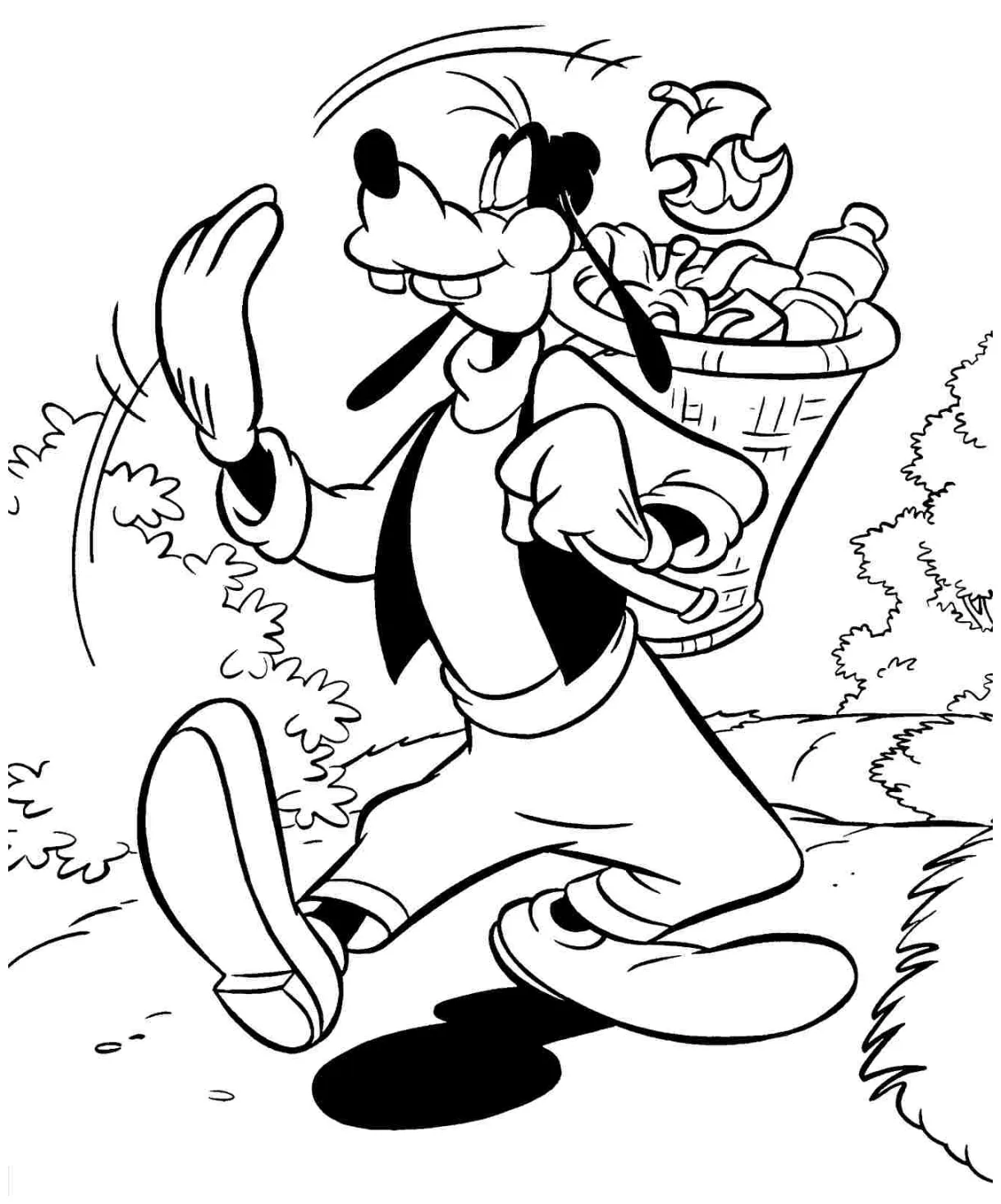 Goofy Coloring Pages - Coloring Pages For Kids And Adults