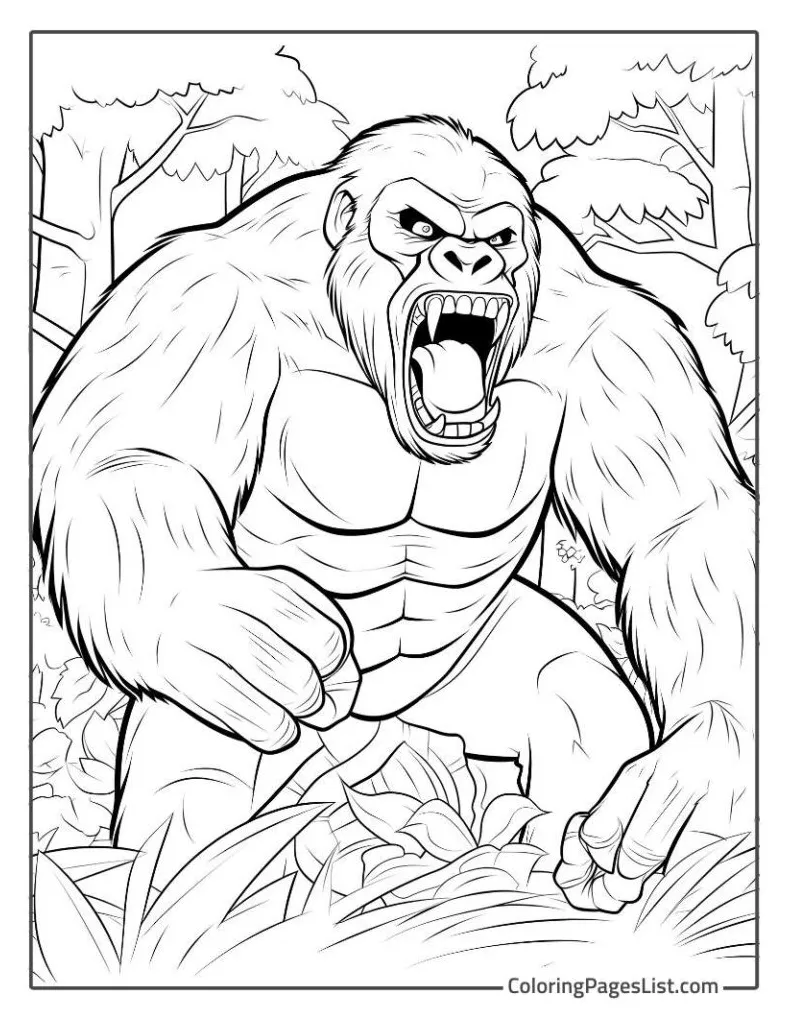 24 gorilla coloring pages free printable pdfs coloring pages list