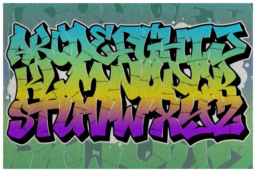 Bomber wall graffiti by rochart thehungryjpeg