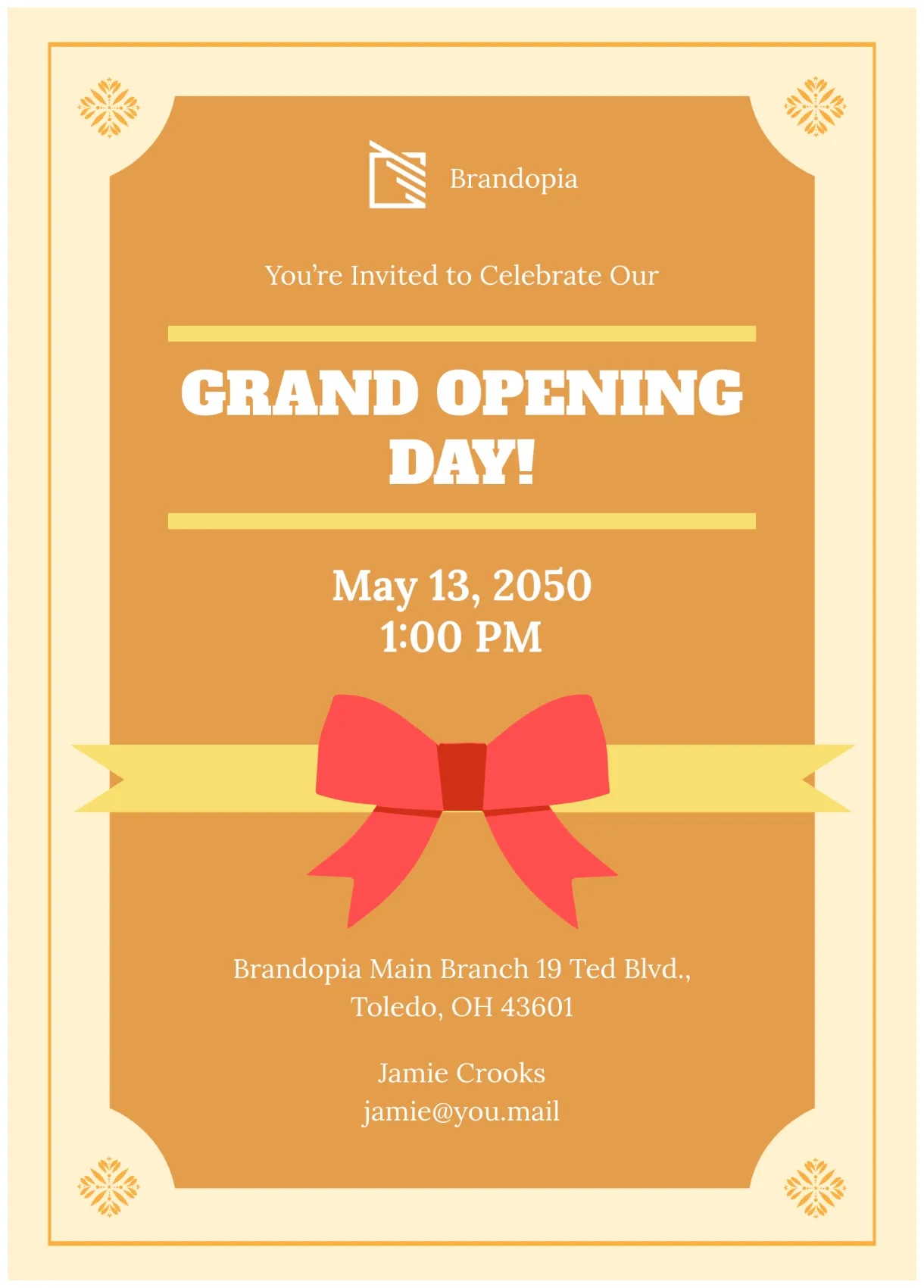 Letter opening invitation card png