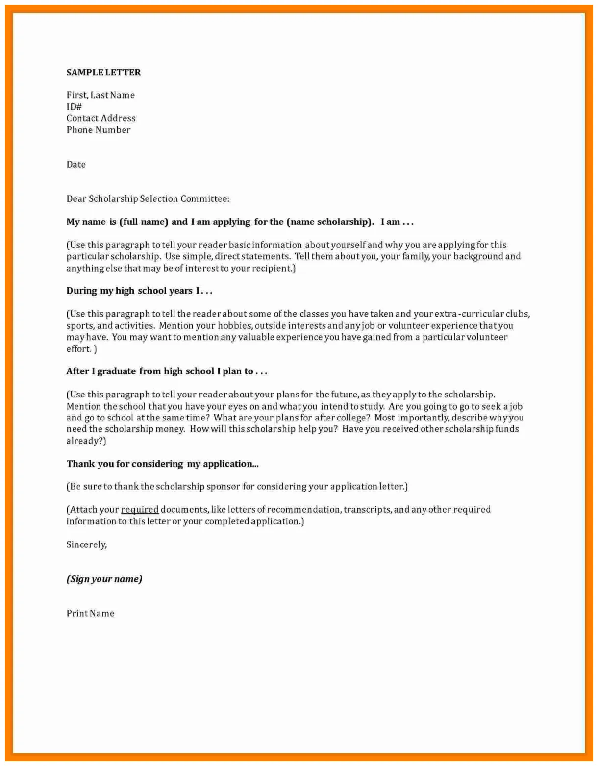 Sample application letter for scholarship grant amulette