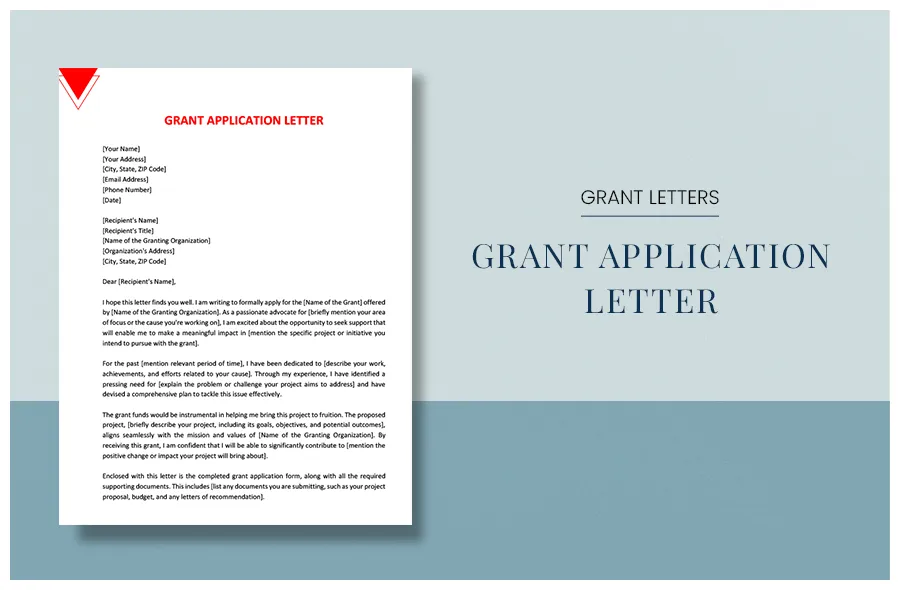 Grant letter templates in pdf template