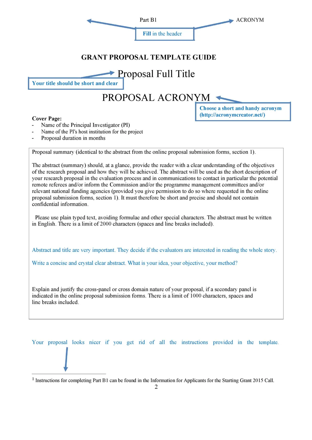 40+ grant proposal templates [nsf, non-profit, research] ᐅ templatelab