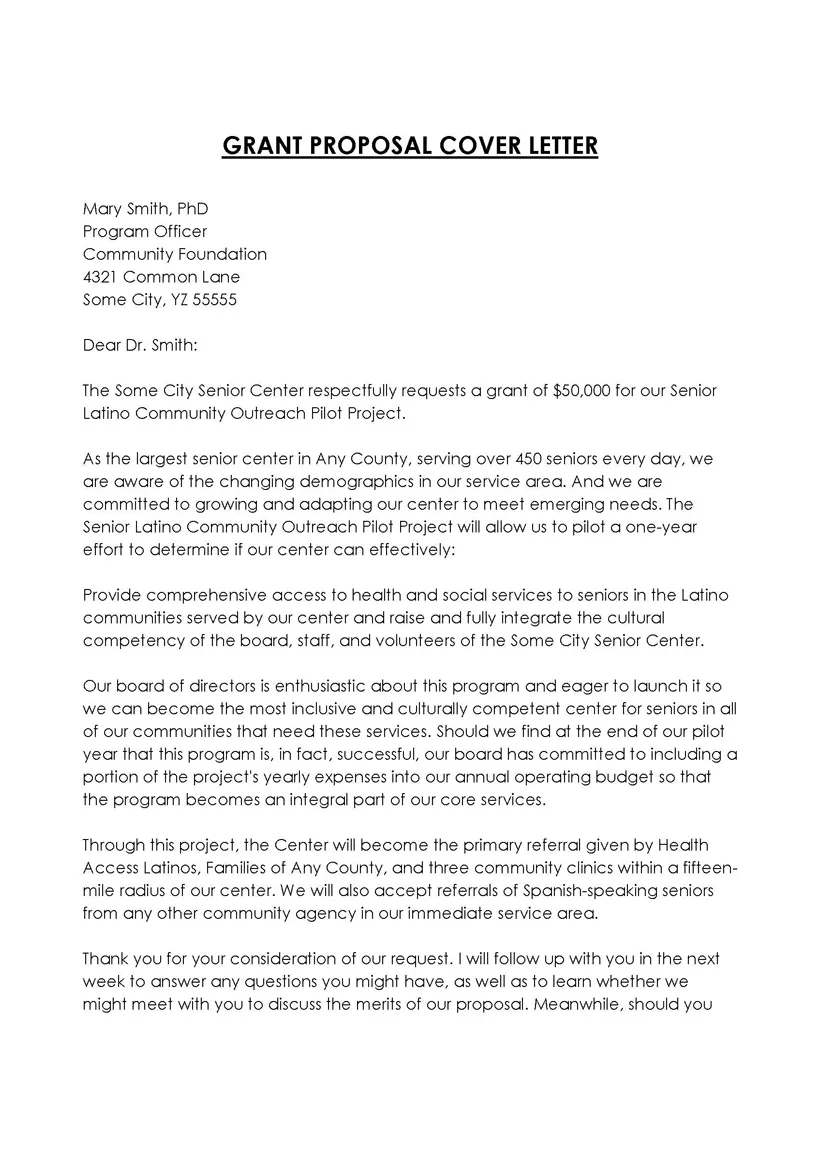 Grant proposal cover letter example at vanaddisynblog blog