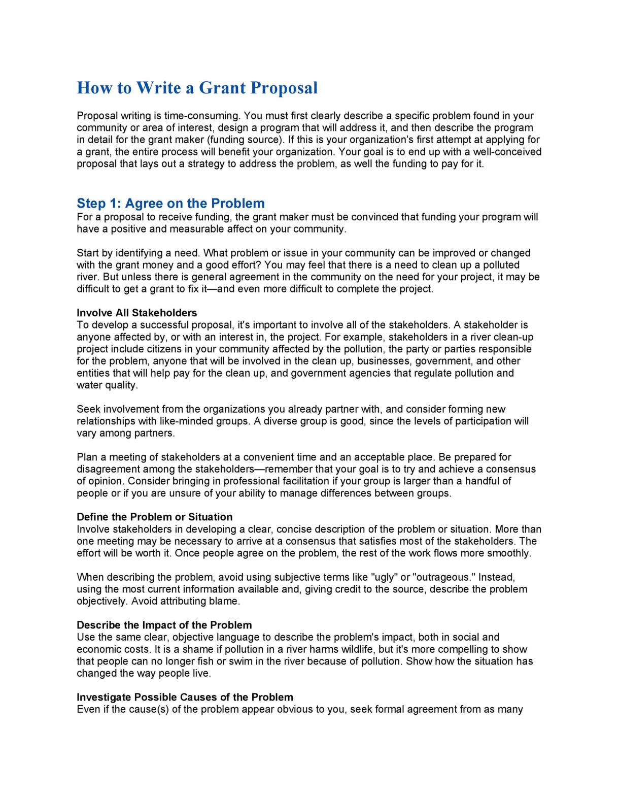 40+ grant proposal templates [nsf, non-profit, research] ᐅ templatelab