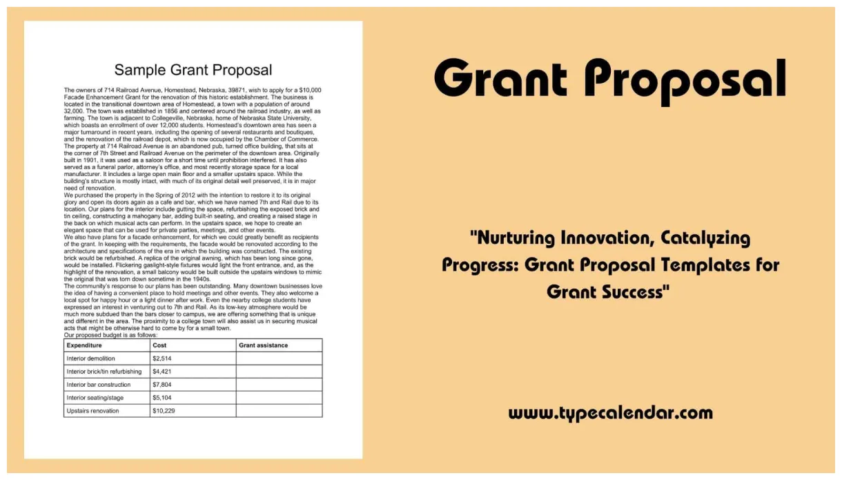 Free printable grant proposal templates [word, pdf] for nonprofit