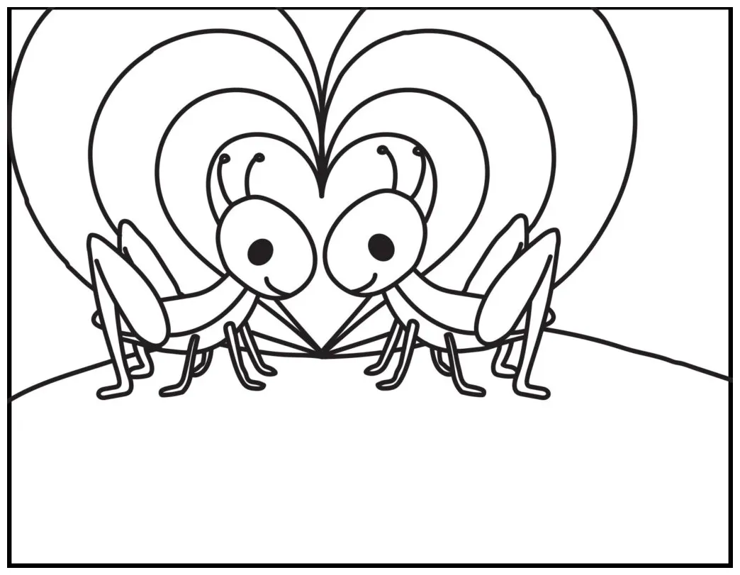 Grasshopper coloring pages roaring spork