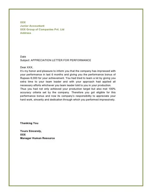 Sample letter of appreciation expressing gratitude in english proceffa