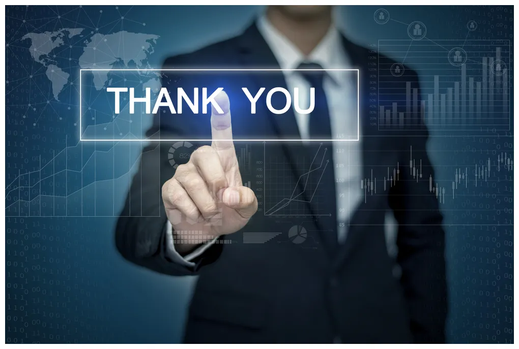 A letter of gratitude nsa professional services