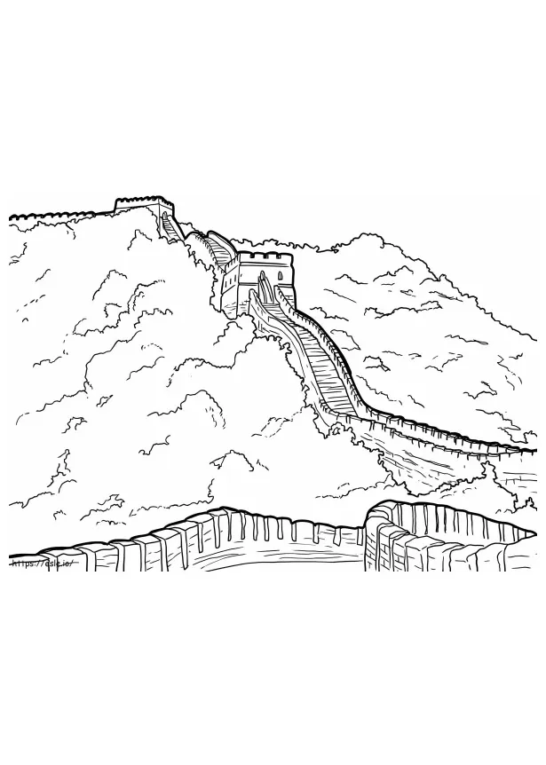 Great wall illustrations coloring pages free printable coloring pages