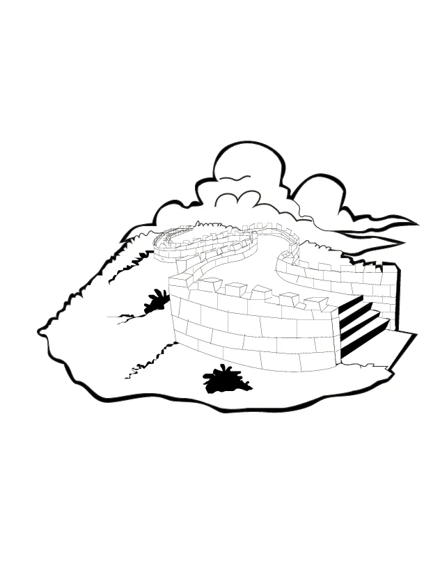 Great wall of china coloring pages