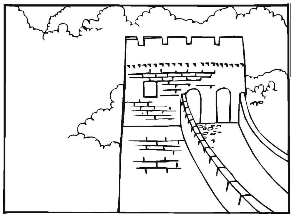 Great wall of china 2 coloring play free coloring game online