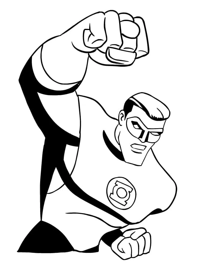 Green lantern 5 coloring page free printable coloring pages for kids printable coloring page