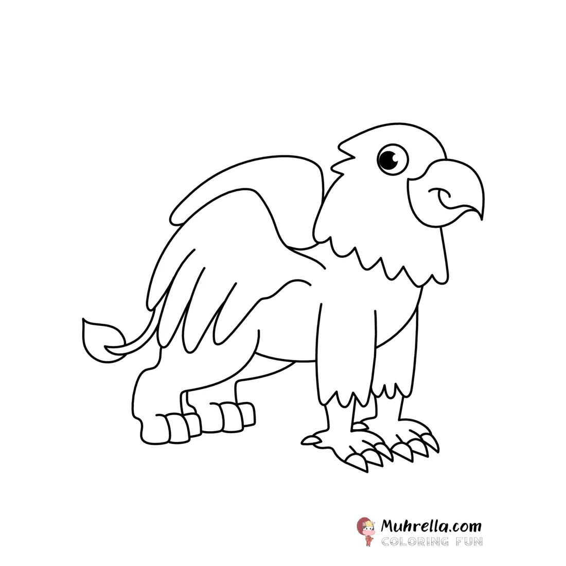 Griffin coloring page