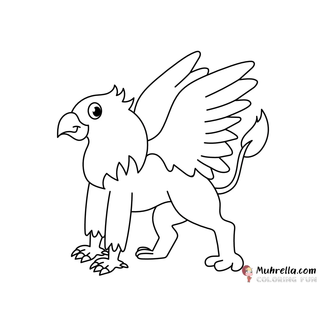 Griffin coloring page