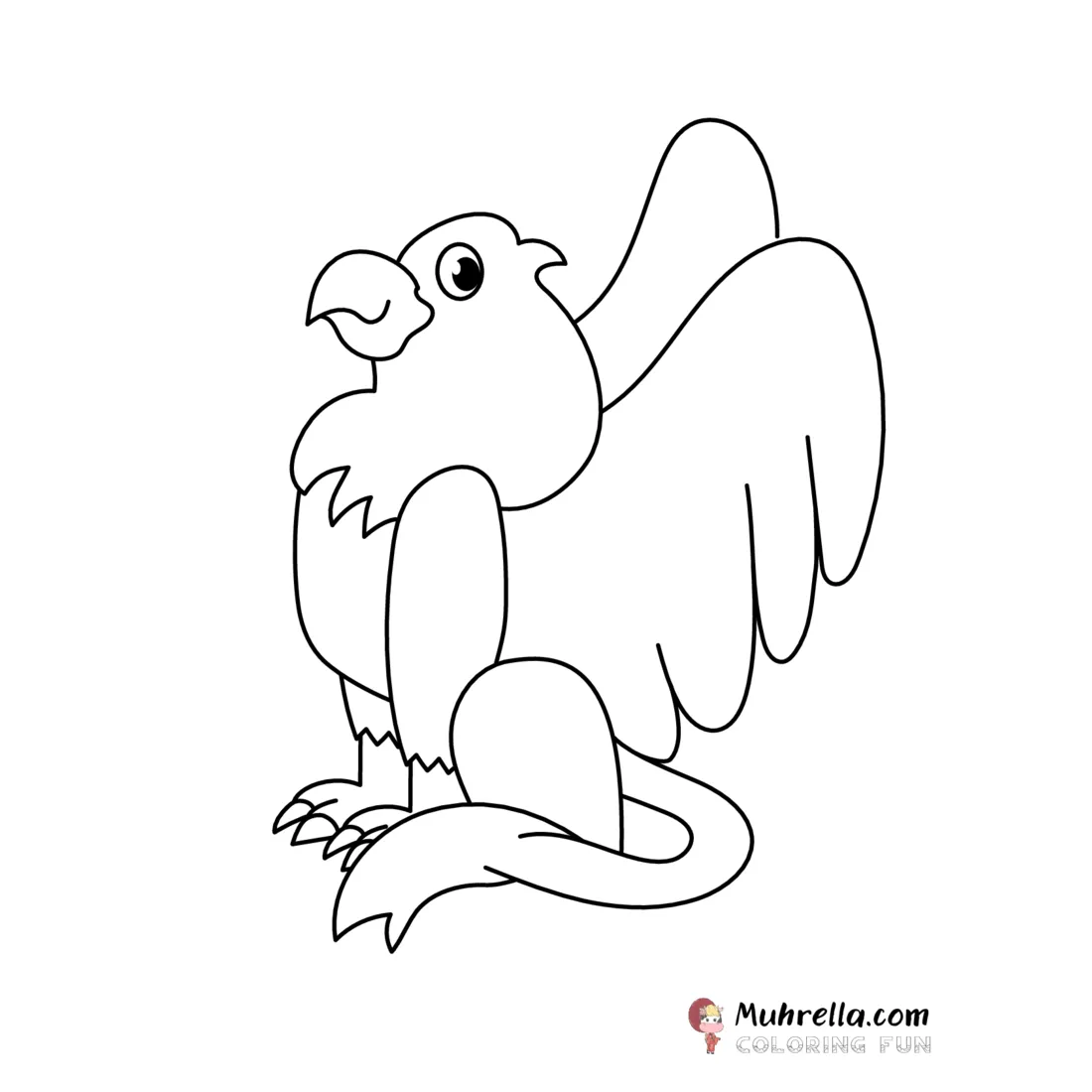 Griffin coloring page