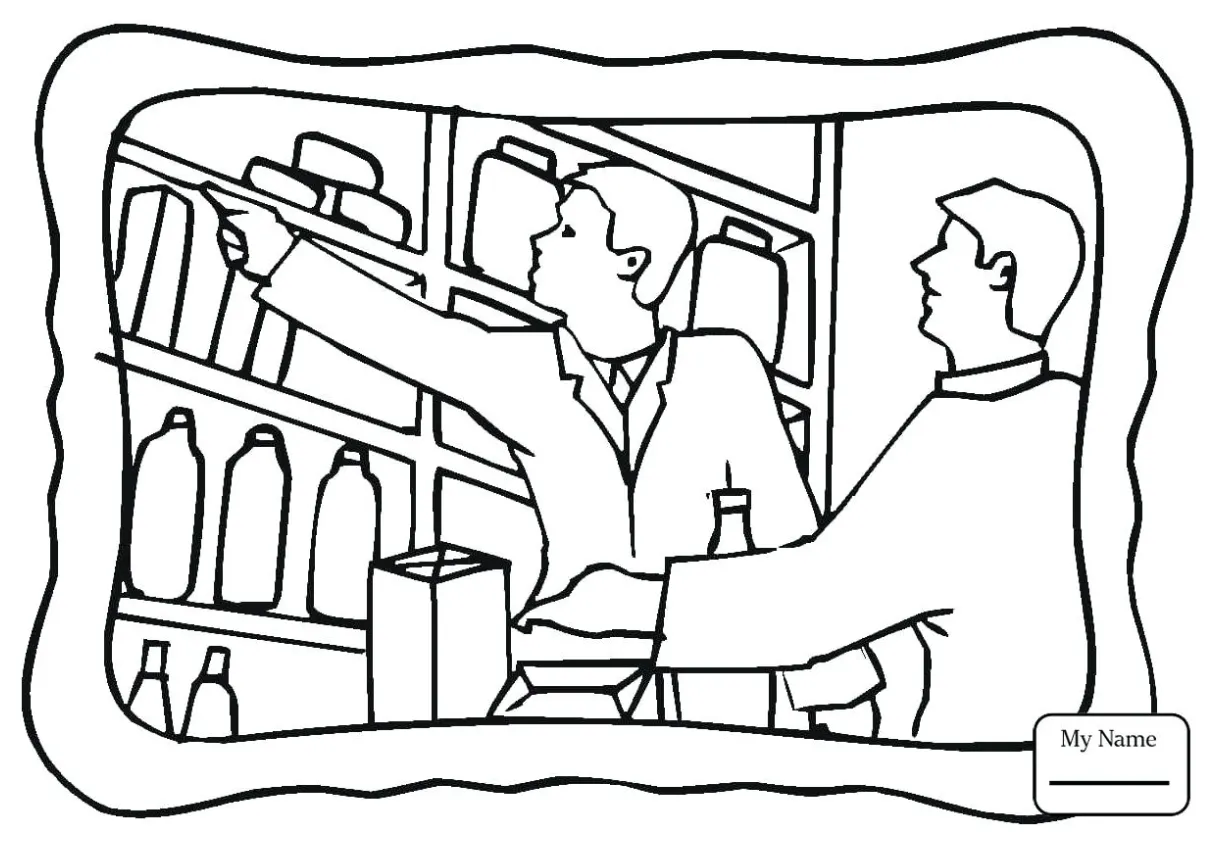 Grocery coloring pages at getcolorings free printable colorings