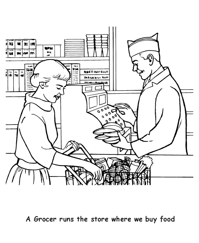 Grocery store printable coloring pages coloring pages