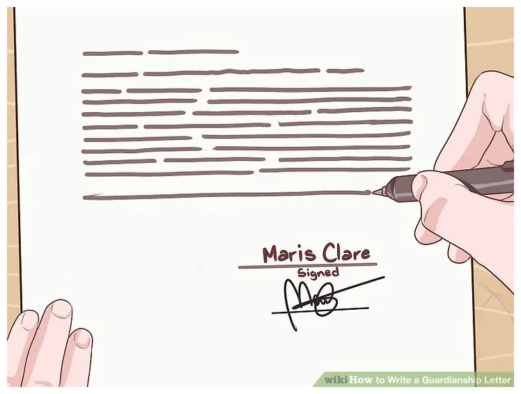 How to Write a Guardianship Letter (with Pictures) - wikiHow